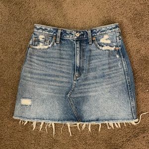 Abercrombie Natural Rise Jean Skirt